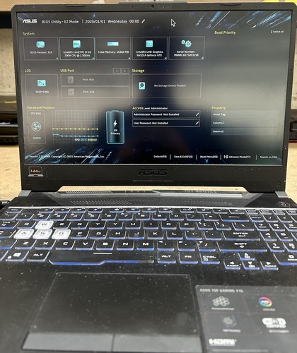 Asus tuf f15 - intel, core