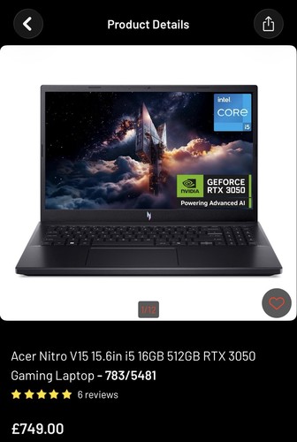 Acer nitro v15 - nitro, gaming