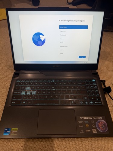 Msi cyborg a12u 6in - msi, 15.6in